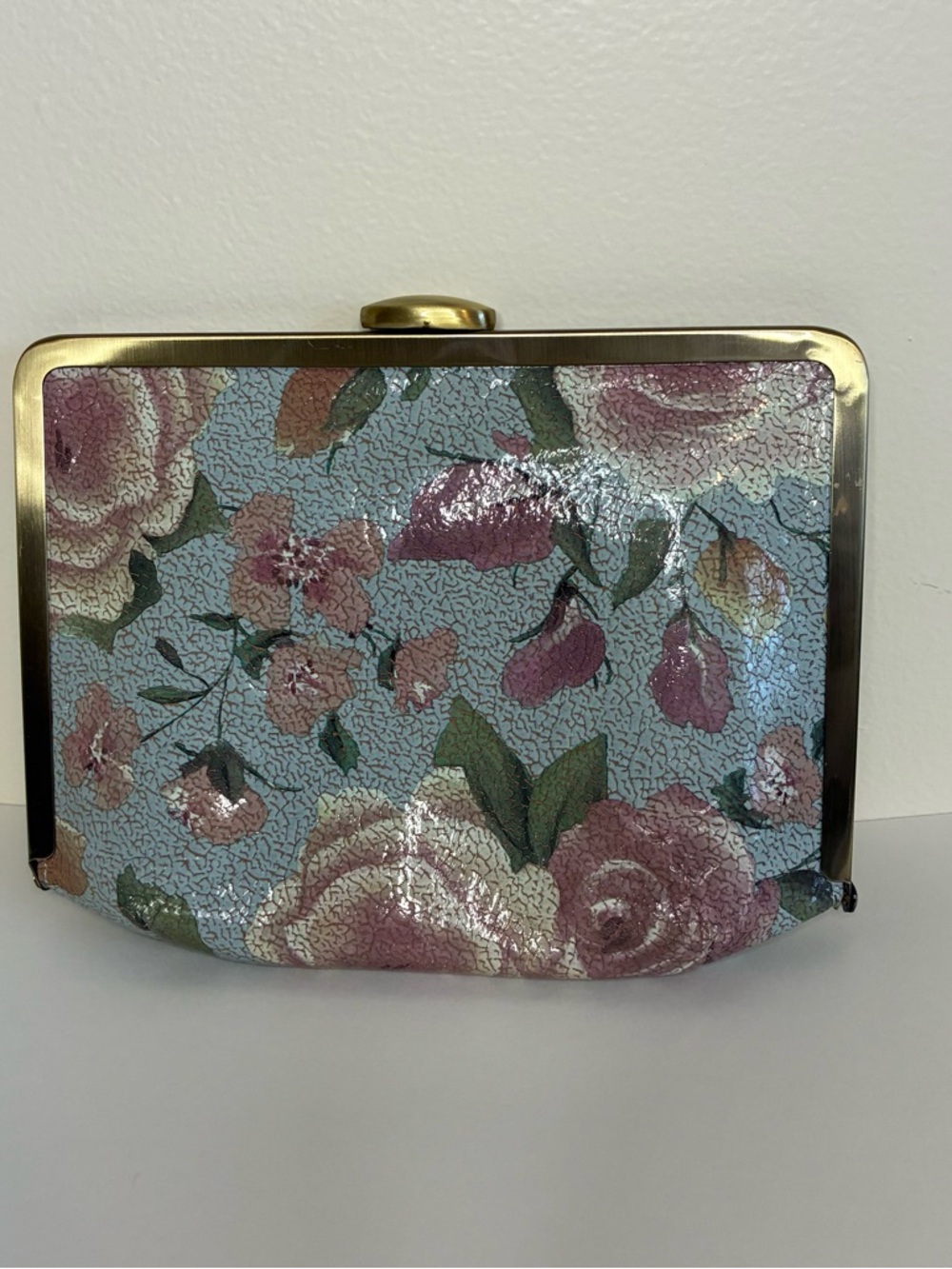 Patricia Nash Crackled Rose Garden Chain-Handle Clutch - Picture 3 of 16